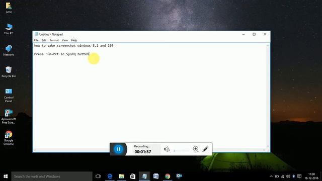 How to take screenshot on windows 8.1/10 without any application ? смотреть онлайн