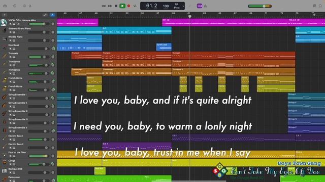 Enjoy! GarageBand [118th Stage] Can't Take My Eyes Off You - Boys Town Gang смотреть онлайн