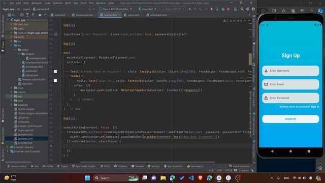 Firebase Authentication with Flutter | SignIn and SignUp Made Easy #2024 Flutter Tutorial