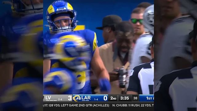 Colby Parkinson catches for a 23-yard Gain vs. Las Vegas Raiders
