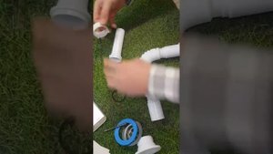 С0115 сборка сифона для раковины на время 😁😁😁