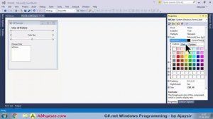 Day - 25 - 33 - Windows Example – 21 – Use of System Colors in C#.net