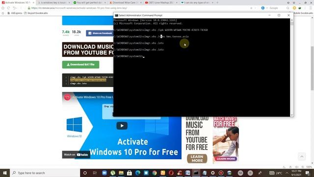 How to download and activate Windows 10 Pro Key for pc or laptop using KMS key. смотреть онлайн