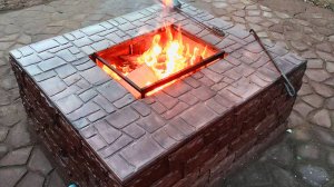 Сделал очаг своими руками. Лучше чем просто  мангал
