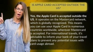 Is Apple Card accepted outside the US?