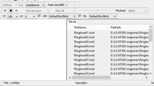 LG KF300 ringtones on YAMAHA MCP-MA7