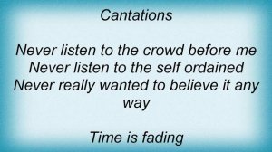 Savatage - Morphine Child Lyrics