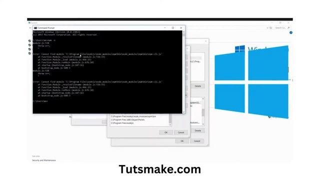 Npm Cannot Find Module Npm-cli.js Error Windows