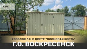 Хозблок 3 м для хозяйственных принадлежностей в с. Фаустово, г.о. Воскресенск, Московская область