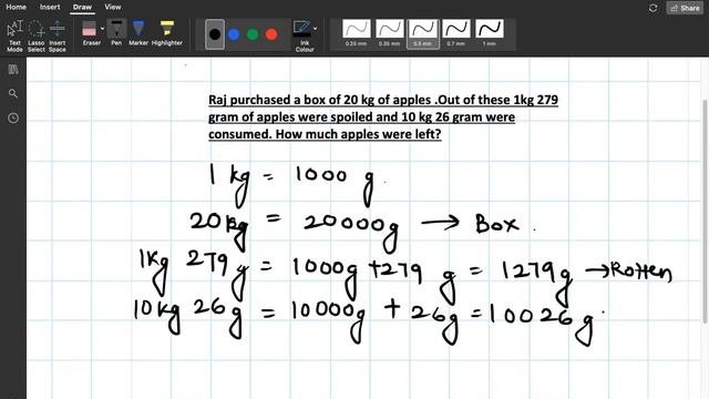 Raj purchased a box of 20 kg of apples .How much apples were left? || FUNDOO TUTOR смотреть онлайн
