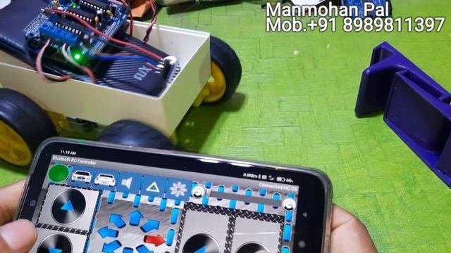 Bluetooth Car with Horn and light using Arduino and Hc05 with Android App смотреть онлайн