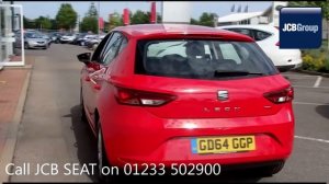 2015 SEAT Leon TDI SE TECHNOLOGY 1.6l Red GD64GGP for sale at JCB SEAT