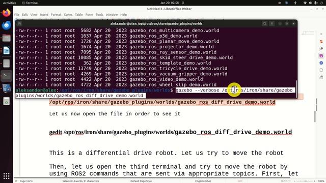 Install Gazebo in ROS2 (Iron Irwini) and Run Differential Drive Robot ...