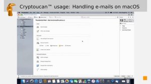 Cryptoucan™ usage: Handling emails on macOS