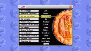 American Pie 1999 DVD menu walkthrough