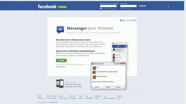 Facebook messenger toute version Windows смотреть онлайн