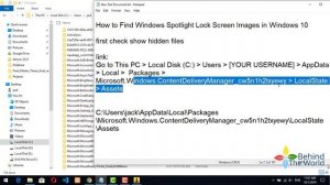 How to Find Spotlight Lock Screen Images in Windows 10