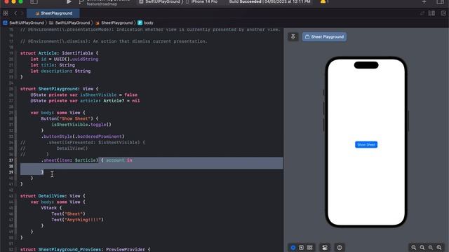 SwiftUI Sheet | Episode 27