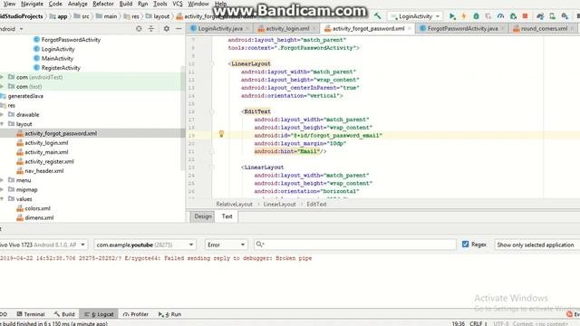 part-15 Android app frontend&backend in android studio and laravel -forgot password || Techies Time