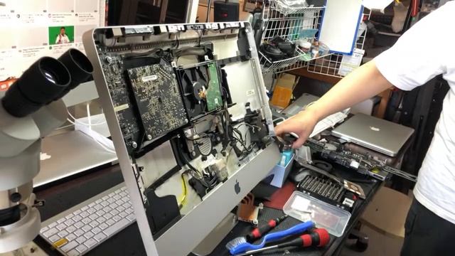 iMac 2009 A1311 GPU 再起動・縦線起動しない修理 смотреть онлайн
