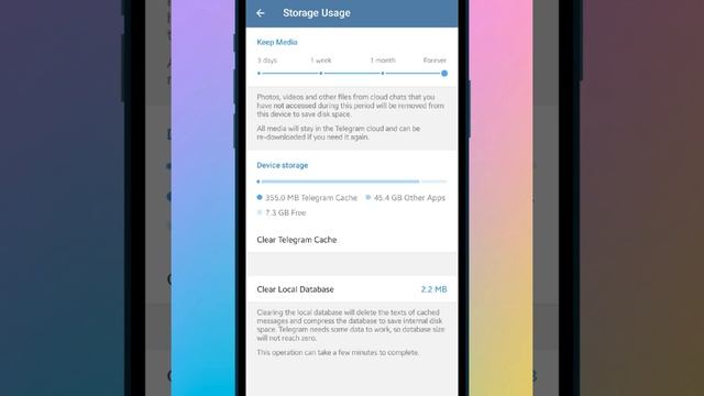 How to clear your cache in Telegram | Telegram Help