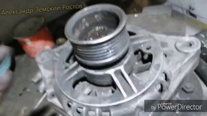 Как открутить гайку шкива генератора ВАЗ 2110, 2112, 2109, 2114, 2115, 21099 √чит. описание