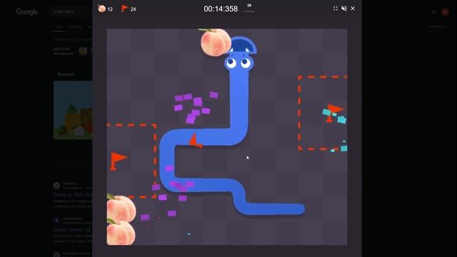 Google Snake / Mine Sweeper Mode Slow / Small / 3 a multi / 25 Apple / 00:26:214 смотреть онлайн