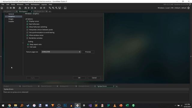 Window Title, Fullscreen, & Custom Icon | GameMaker Tutorial | Walk the Walk