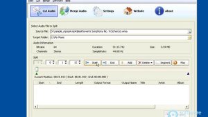 Let's have a look at Weeny Free Audio Cutter