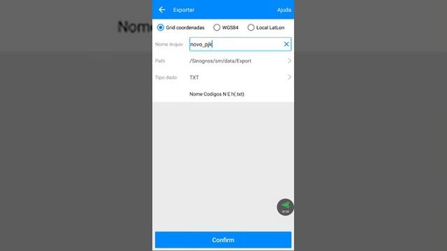 Survey Master 6 Exportando DXF,KML e TXT