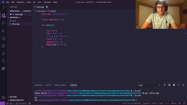 Introduction to C++ for Competitive Programming (#1)