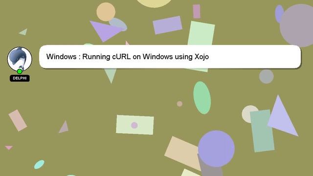 Windows : Running cURL on Windows using Xojo смотреть онлайн