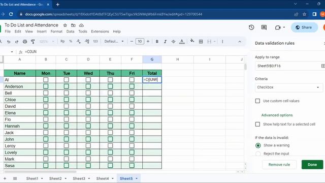 How to Make An attendance Sheet in Google Sheets |Laptop Desktop Windows PC or MacOS