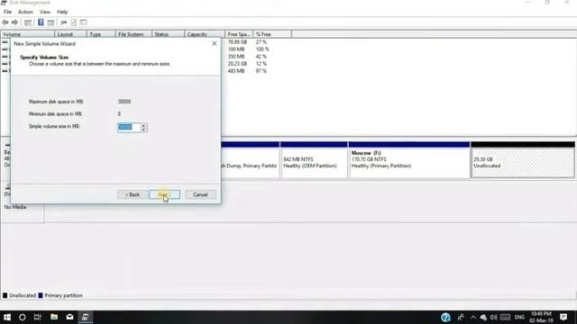 How to Create a Hard Disk Partition on windows 10 смотреть онлайн