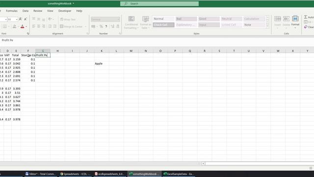 Excel Beginners (ECDL) 4.1.2  - Creating Formulae
