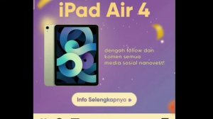 Airdrop terbaru nanobyte bagi2 hadiah ipad air 4 dan 1 free token tiap pendaftar GRATIS