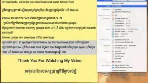 Khmer Mac How to install Khmer Font on Mac OS