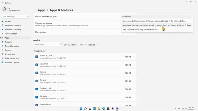 How to change where you can install apps from in Windows 11 смотреть онлайн