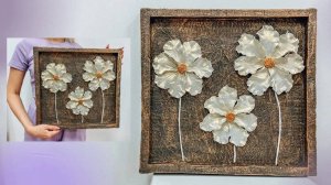 КАРТИНА из САМОЗАТВЕРДЕВАЮЩЕЙ ГЛИНЫ и КАРТОНА своими руками | A picture made of clay and cardboard