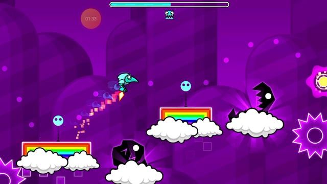 geometry dash геометрия колдунатор на все три монетки