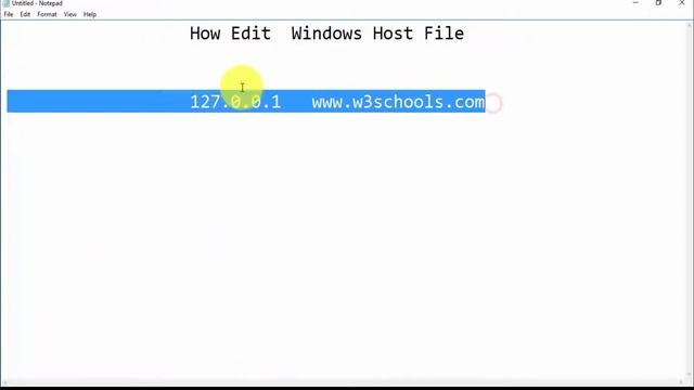 How To Edit Windows Host File смотреть онлайн