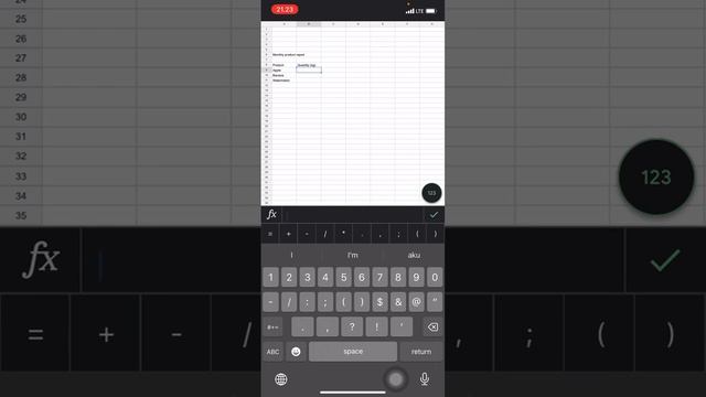 How to Work on Google Sheets | iOS iPhone