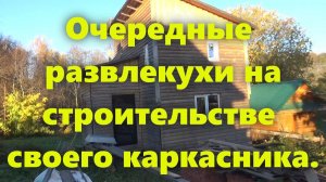 Правильный каркасный дом на сваях, для проживания, своими руками. Развлечения продолжаются.