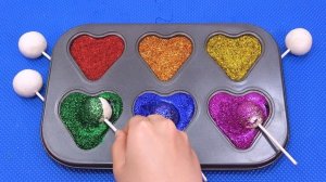 Как сделать цветной поднос блестящимм слаймами! Раскрашиваем леденцы и купаем куколок! ASMR - Bon B