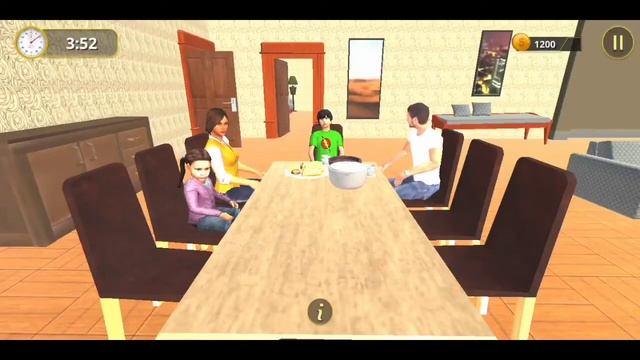 Happy Family Life Dad Mom - Virtual Housewife Care | Part 1 | Walkthrough IOS | Android Gameplay смотреть онлайн