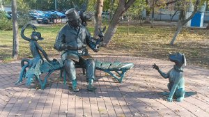 Выходные в Подмосковье. Раменское. Прогулка по городу.  Герои сказок. Часть 1