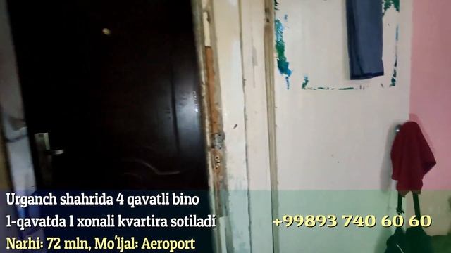 1 xonali kvartira 72 million / Urganch смотреть онлайн