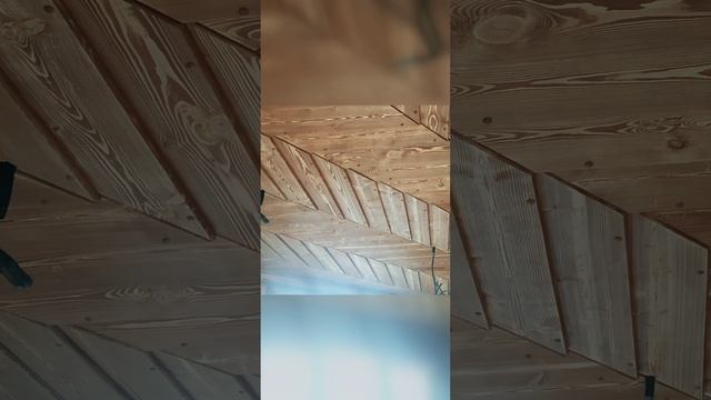 потолки из дерева