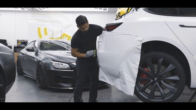 Tesla Model 3 Vinyl Wrap (Satin Ghost Flip Pearl) смотреть онлайн