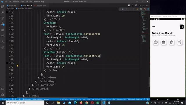 Flutter Food App  - Flutter UI - With Source Code - Speed Code -  Code-08